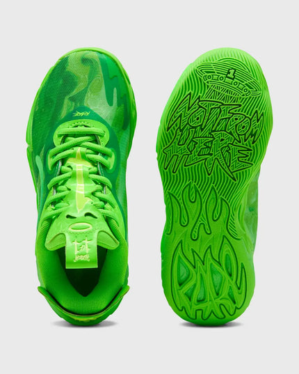 Puma MB.04 Low LaMelo Ball Basketbalschoen JR Groen
