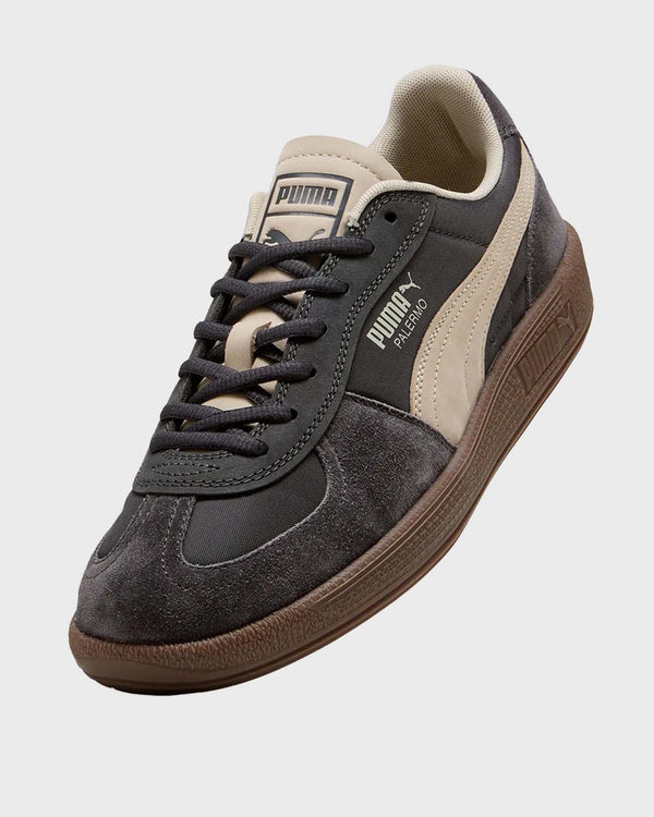 Puma Palermo Suede Unisex Sneaker Grijs zwevebd aanzicht