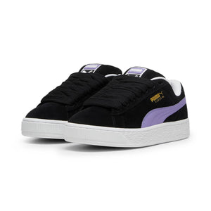 Puma_Suede_XL_Sneaker_Zwart_Paars_Paar_VoorkantAanzicht