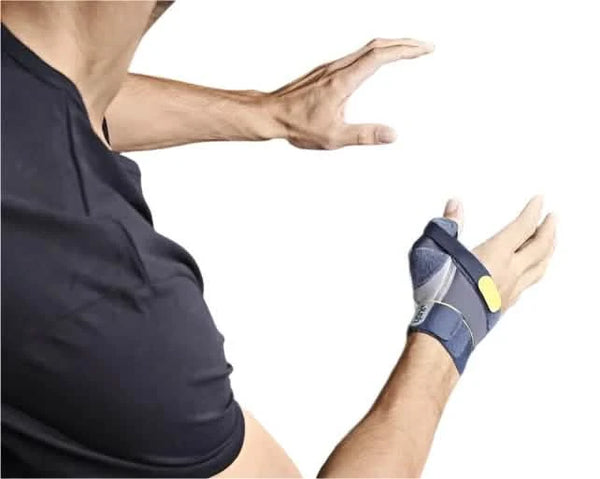 PushsportDuimbrace grijs modelbeidehanden