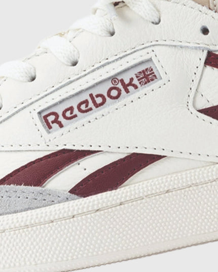 Reebok Club C Revenge Vintage Classic Burgundry close up