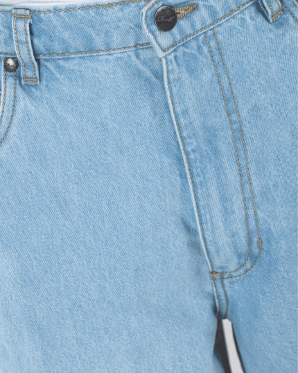 Reell Baggy Origin Lichtblauw close up crotch detailfoto