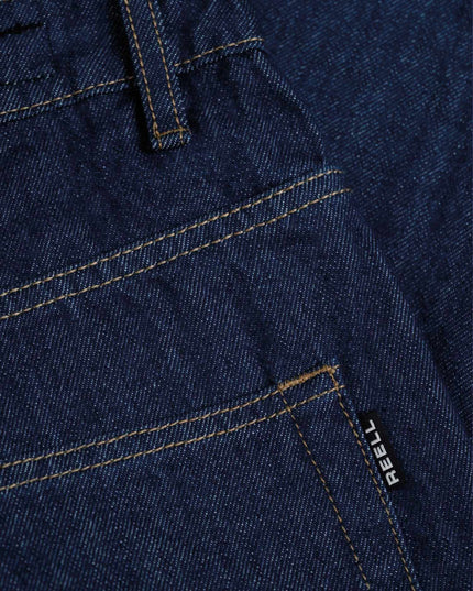 Reell Belmont Worker Short Donkerblauw stitching
