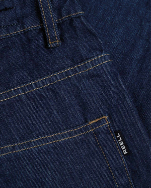 Reell Belmont Worker Short Donkerblauw stitching

