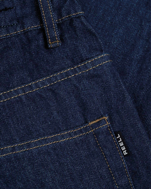 Reell Belmont Worker Short Donkerblauw stitching
