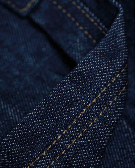 Reell Belmont Worker Short Donkerblauw stitching detai foto