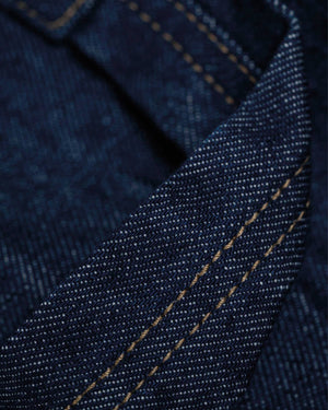 Reell Belmont Worker Short Donkerblauw stitching detai foto
