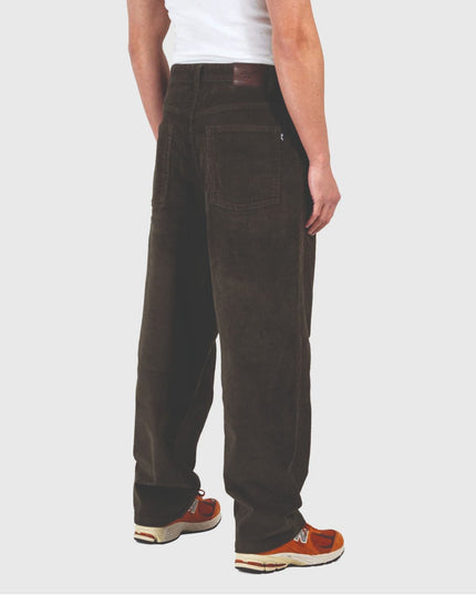 Reell Baggy Cord Langebroek Donkergroen achterkant