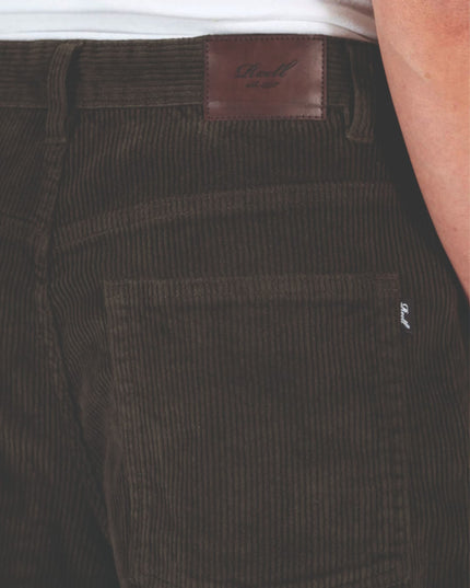 Reell Baggy Cord Langebroek Donkergroen achterkant