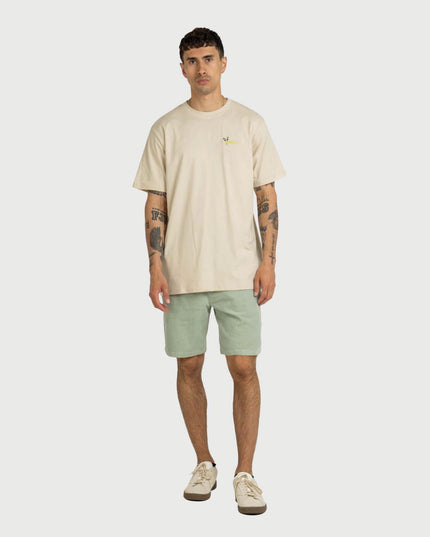 Reell Reflex Baby Cord Short Aqua Grey VERRE AANZICHT