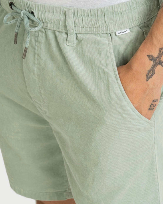 Reell Reflex Baby Cord Short Aqua Grey CU