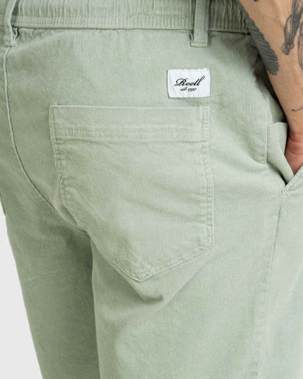 Reell Reflex Baby Cord Short Aqua Grey zakken