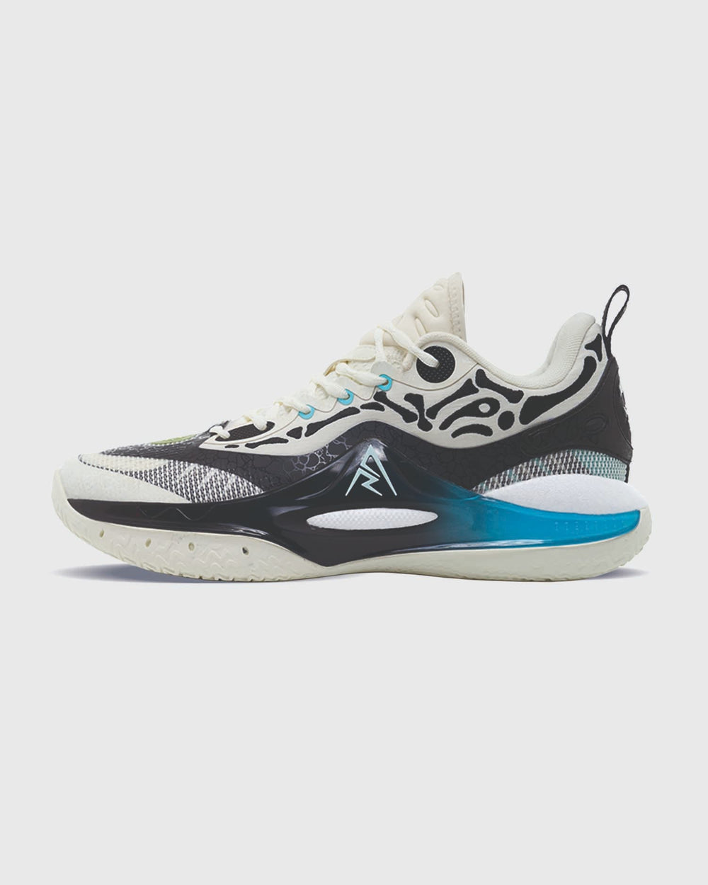 Rigorer AR2 Basketbalschoen Code Blue Skeleton linker aanzicht
