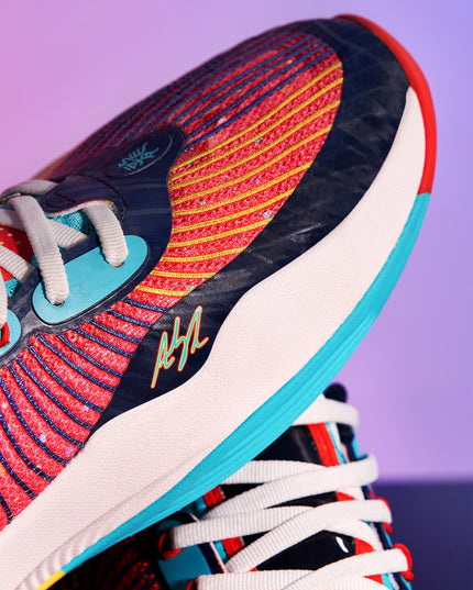 Rigorer AR1 Basketbalschoen Year of Dragon close up neus en zijkant schoenen