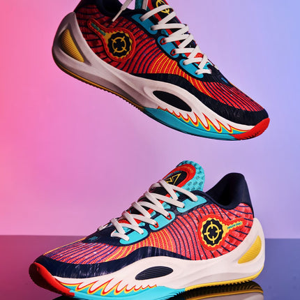 Rigorer AR1 Basketbalschoen Year of Dragon zwevende zijaanzichten