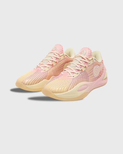 Rigorer AR1&nbsp; basketbalschoen Honey peach Zijaanzicht geel roze