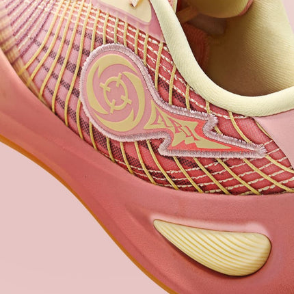 Rigorer AR1&nbsp; basketbalschoen Honey peach Logo Rigorer basketbal roze geel 