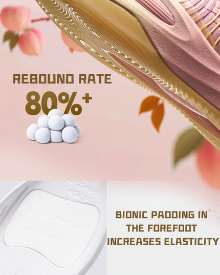 Rigorer AR1&nbsp; basketbalschoen Honey peach informatie rebound zool 