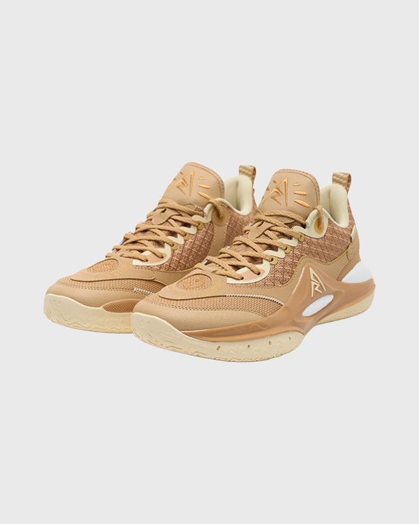Rigorer AR2 Basketbalschoen HBK Austin Reeves Bruin beide schoenen schuin