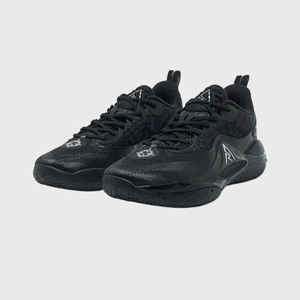 Rigorer AR2 Basketbalschoen Snake eyes zijkant schoenen stock foto burned