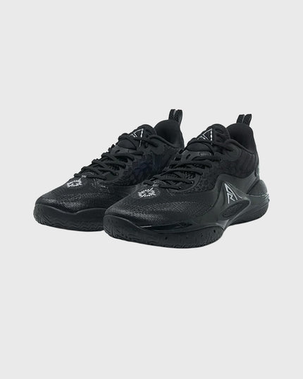Rigorer AR2 Basketbalschoen Snake eyes zijkant schoenen stock foto burned
