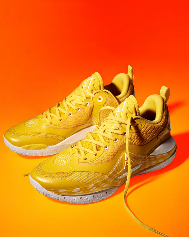 Rigorer AR2 Basketbalschoen Sunrise Detail zijaanzicht paar schoenen schoenen