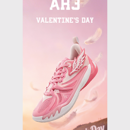 Rigorer AR3 Basketbalschoen Valentines Day Roze poster foto roze lucht
