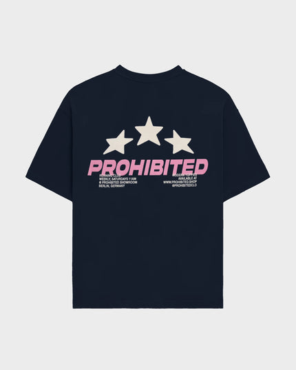 Prohibited Running Club Tee Donkerblauw