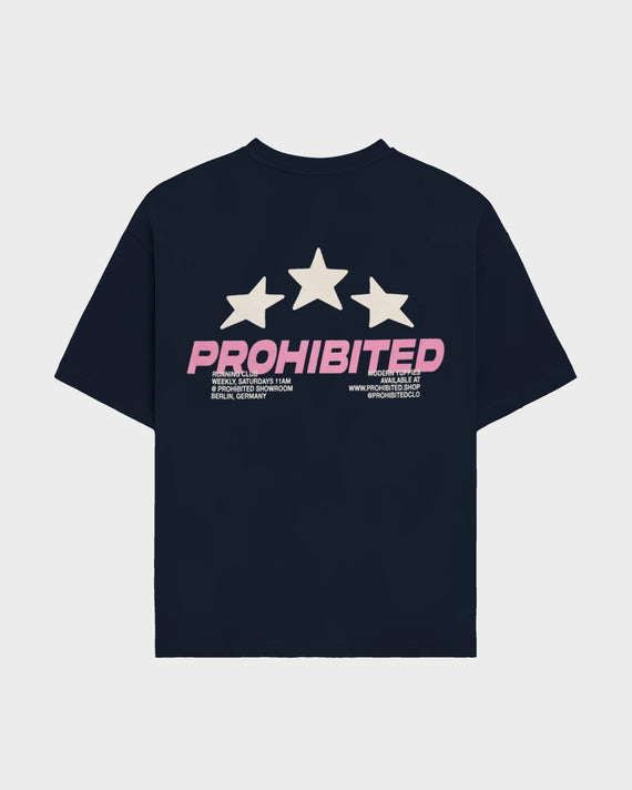 Prohibited Running Club Tee Donkerblauw