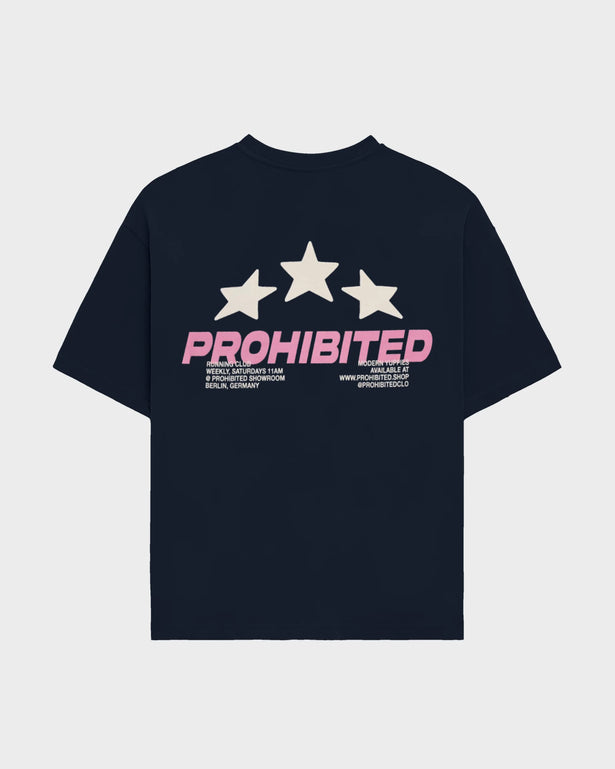 Prohibited Running Club Tee Donkerblauw