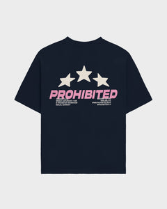 Prohibited Running Club Tee Donkerblauw
