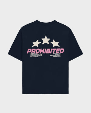 Prohibited Running Club Tee Donkerblauw