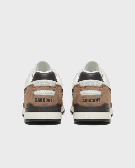 Baskets Saucony Shadow 5000 blanches et marron