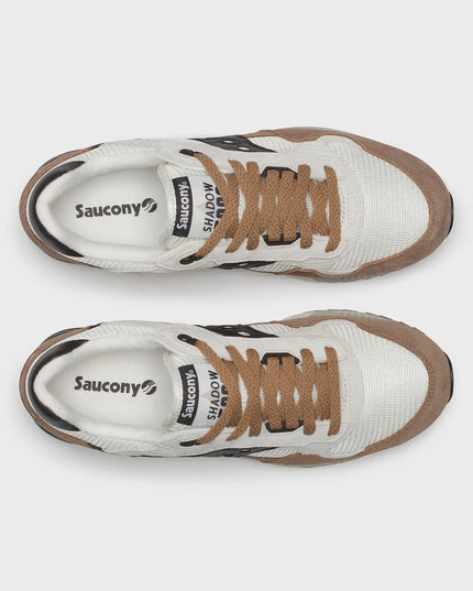 Baskets Saucony Shadow 5000 blanches et marron