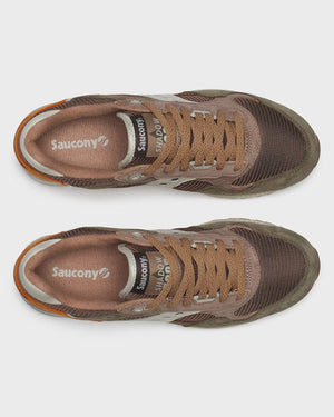 Baskets Saucony Shadow 5000 marron et blanc