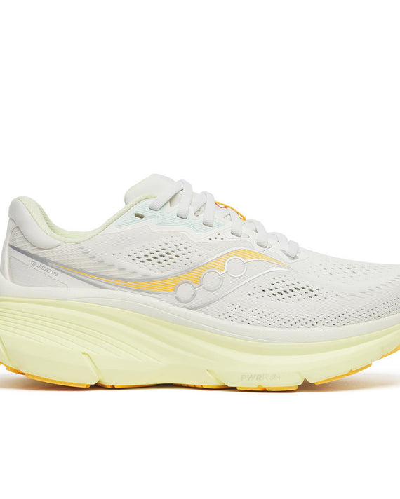 Chaussure de course Saucony Guide 19 Blanc / Jaune
