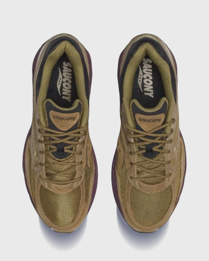 Baskets Saucony Progrid Omni 9 Vert Bordeaux 