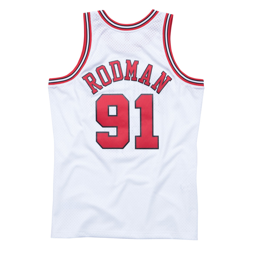 NBA Swingman Dennis Rodman 1997-98 Jersey Wit achterkant