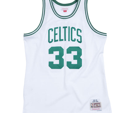 NBA-Swingman-Boston-Celtics Larry Bird -1985-86-Jersey-Wit-Voorkant