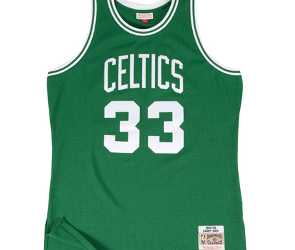NBA-Swingman-Boston-Celtics Larry Bird -1985-86-Jersey-groen-Voorkant