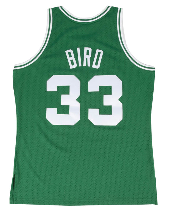 NBA-Swingman-Boston-Celtics Larry Bird -1985-86-Jersey-groen-Achterkant