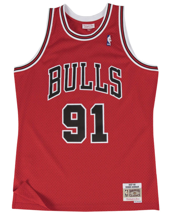 NBA Swingman Dennis Rodman 1997-98 Jersey Rood voorkant