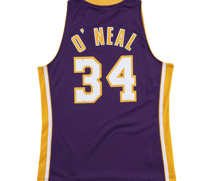 NBA-Swingman-LA-Lakers-Shaquille-O'Neal-1999-00-Jersey-Paars-Achterkant