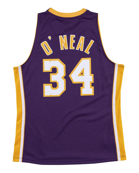 NBA-Swingman-LA-Lakers-Shaquille-O'Neal-1999-00-Jersey-Paars-Achterkant