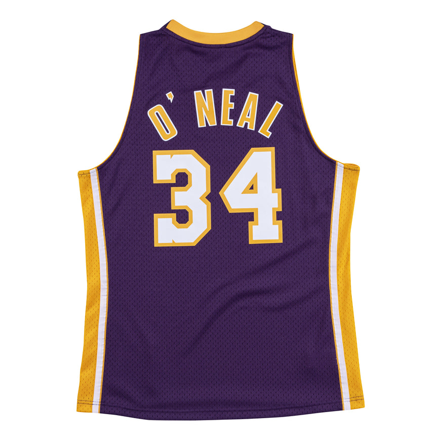 NBA-Swingman-LA-Lakers-Shaquille-O'Neal-1999-00-Jersey-Paars-Achterkant