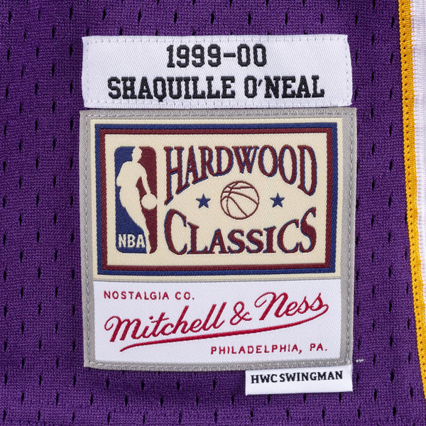 NBA-Swingman-LA-Lakers-Shaquille-O'Neal-1999-00-Jersey-Paars-Logo