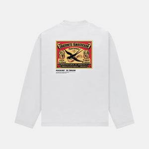 Pockies Swallow Longsleeve T-Shirt Wit