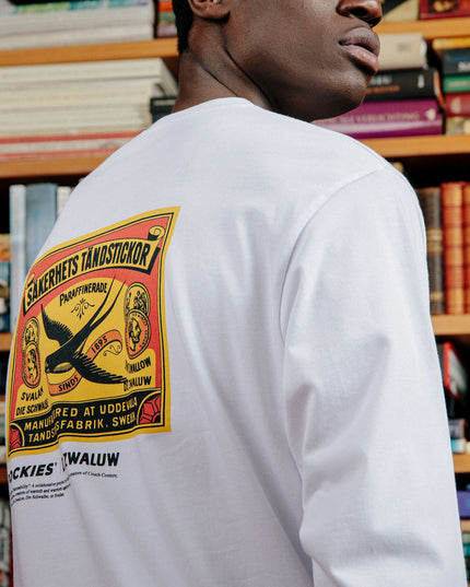 Pockies Swallow Longsleeve T-Shirt Wit