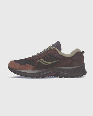 Saucony Grid Peak Zwart Groen buitenkant