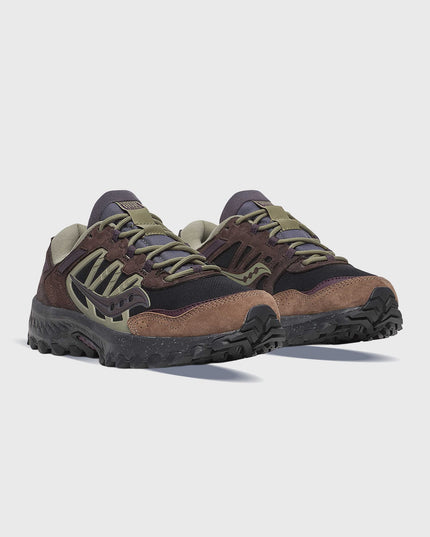 Saucony Grid Peak Zwart Groen zijaanzicht